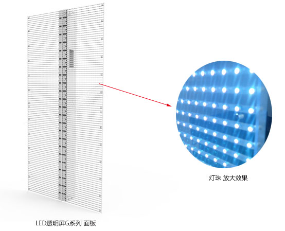 威特姆光电透明LED显示屏及LED灯珠展示效果